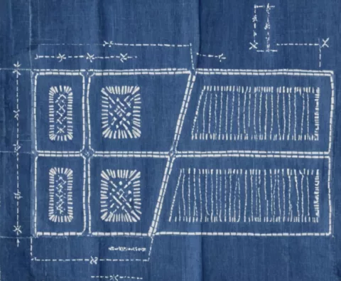 Great artists generate in Superstudio 3 An indigo textile work by Mattaniah Aytensfu